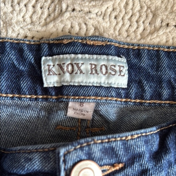 Knox Rose Blue Jeans with Colorful Side Stripes size 8 - Picture 2 of 10